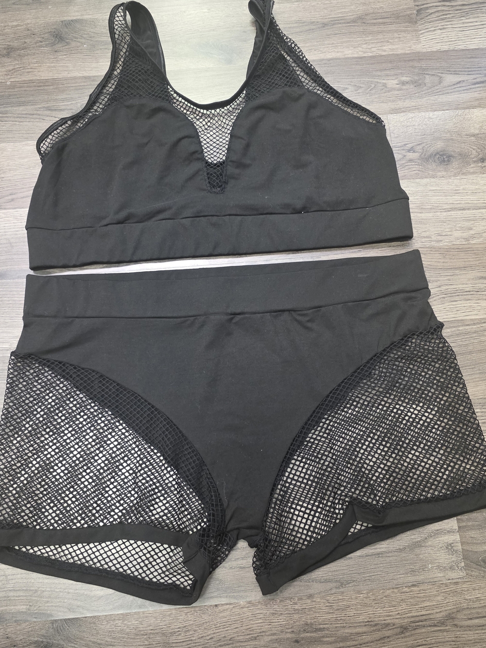 Black Mesh-Accent Bralette Set - Women Intimates